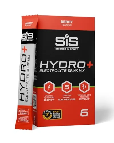 Science in Sport HYDRO+ Electrolyte Drink Mix 6 x 4,5g Beere