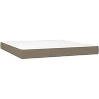 vidaXL Taschenfederkernmatratze Taupe 160x200 cm - Matratze mit atmungsaktivem Stoff für erholsamen Schlaf. Ideal für Rücken- und Bauchschläfer dank mittelharter Unterstützung und druckentlastendem Schaumstoff.