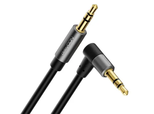 deleyCON deleyCON 1m Klinke Audio Stereo AUX Kabel 3,5mm Klinkenkabel Audio-Kabel