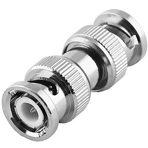 BestPlug Coaxial BNC Adapter, BNC Stecker auf BNC Stecker vergoldet, Metallausführung