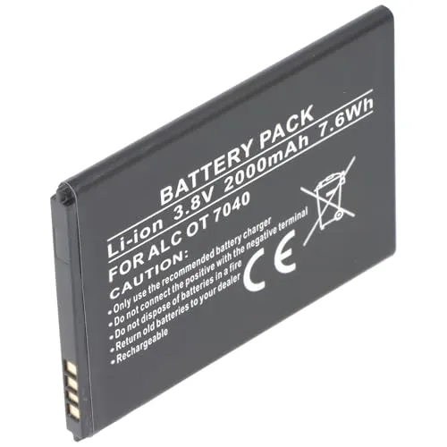 Akku kompatibel mit Alcatel One Touch Pop C7, TLi019B1 3,8 Volt, 2000mAh