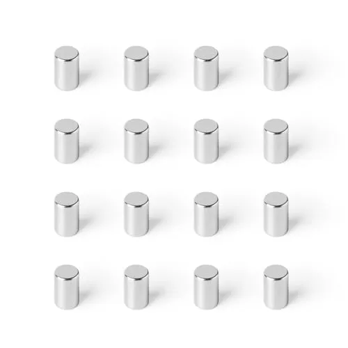Strong Magnets Neodym Magnet - Rund 2 x 5 mm - 10 Stück - Extra stark, hält bis 136 g - Für Magnettafel, Kühlschrank, Whiteboard, Pinnwand, Büro