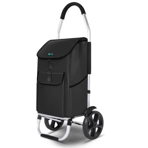 VOUNOT® Klappbarer Einkaufstrolley mit 58L Tasche