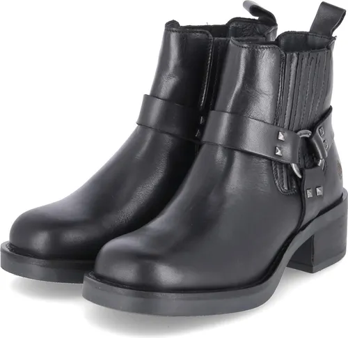 Apple of Eden Chelsea Boots BALI 1 Damen Schwarz 42 EU - Elegante Chelsea Boots aus hochwertigem Glattleder mit einzigartigem Zierriemen. Beidseitige Elastikeinsätze für einfachen Einstieg und optimalen Komfort. Vielseitig kombinierbar für jeden Anlass.