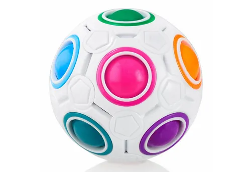 CUBIDI® Original Regenbogenball - Fidget Toy für Stressabbau - Sequenzielle Puzzles: Der originale Regenbogenball fördert Konzentration und Entspannung – ideal für Kinder und Erwachsene als Anti-Stress Spielzeug.