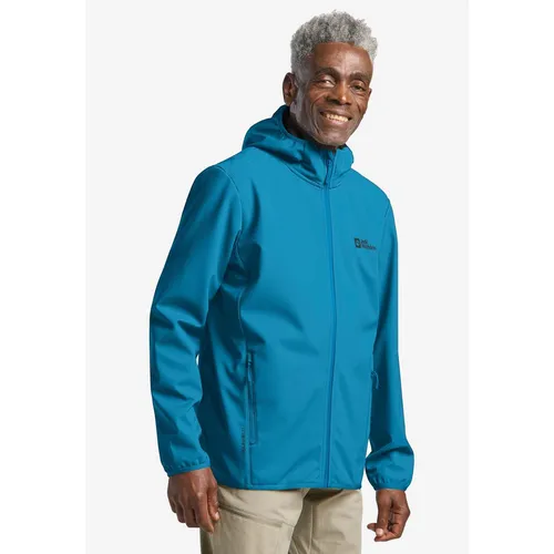 Jack Wolfskin Bornberg Hoody M – Softshelljacke für Herren - Funktionsjacke aus TEXASHIELD PRO SOFTSHELL, winddicht und wasserabweisend, ideal für Outdoor-Aktivitäten mit hoher Atmungsaktivität und umweltfreundlichem Design.