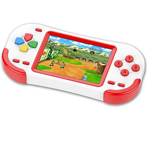 ZHISHAN 16 Bit Handheld Spielkonsole - Handkonsolen mit 220 klassischen Spielen für Spaß und Interaktion, ideal als Geburtstagsgeschenk für Kinder und Erwachsene.