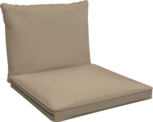 POKAR Loungekissen Sitzauflagen Sitzkissen Sitzpolster, Farbe:Beige, Size:2er Set (40x40 + 50x40)