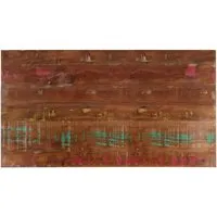 vidaXL Tischplatte aus massivem Altholz, 100x60cm