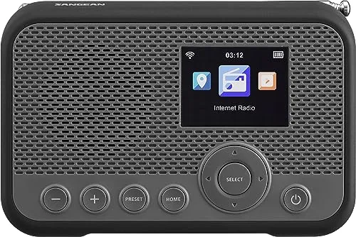 Sangean WFR-39 Internet Taschenradio - Digitales Internetradio mit DAB, UKW und WLAN, speichert bis zu 448 Sender und ermöglicht die Steuerung über eine App – perfekt für Musikliebhaber!