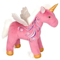 Einhorn Berry - Kuscheltier aus dem Einhorn-Paradies - Kuscheltiere: Das zauberhafte Plüsch-Einhorn Berry mit glitzerndem Horn und liebevoller Herzchen-Stickerei ist der perfekte Begleiter für gemütliche Stunden und zaubert ein Lächeln ins Kinderzimmer.