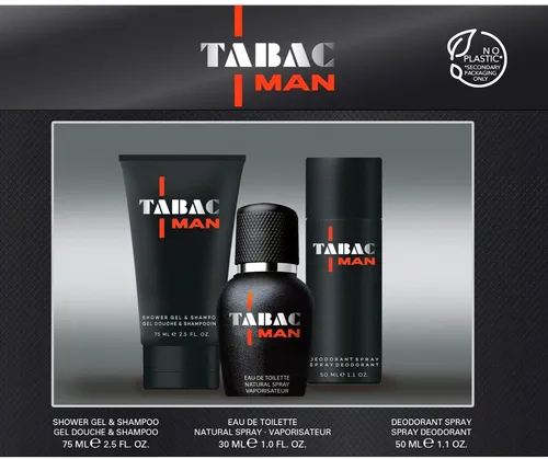 Tabac MAn set 30ml Eau de Toilette + 75ml Duschgel + 50ml Deo-Spray