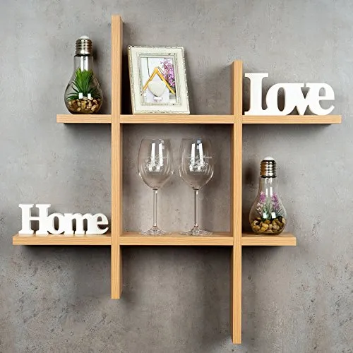 levandeo Hashtag Regal 75x75cm in braun von Levandeo