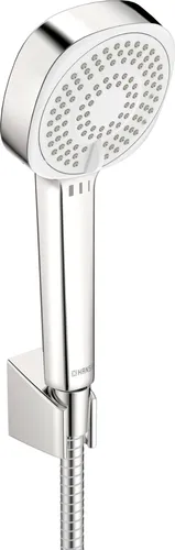 Hansa HANSABASICJET Style Handbrausegarnitur - Brausegarnituren mit 3 Strahlarten, Eco-Durchfluss und Anti-Kalk-Technik für ein umweltfreundliches Duscherlebnis.