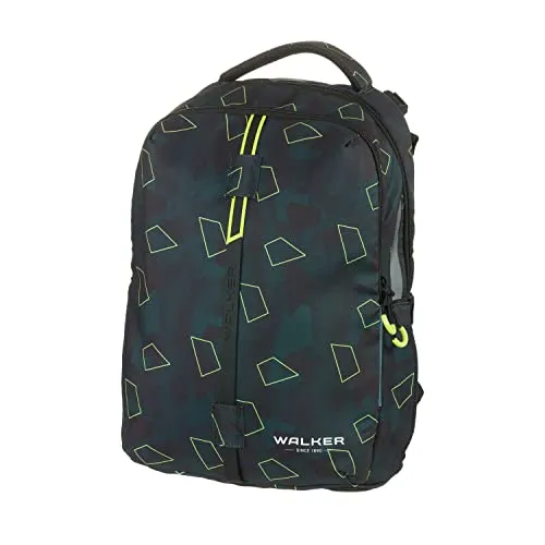 SCHNEIDERS Rucksack Elite 2.0 - Grün Polygon - Schulranzen mit einem Gewicht von nur 1,25 kg, ideal für komfortables Tragen und täglichen Schulgebrauch.
