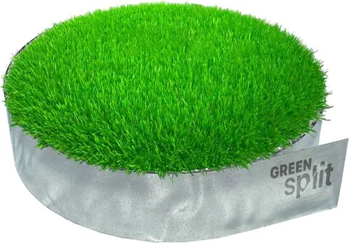 Rasenkantenband Metall Alu/Zink (Länge 10m / Höhe 25cm) | Rasenkanten | Beeteinfassung | Beetumrandung | Beetbegrenzungen