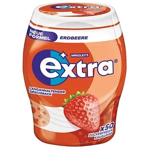 extra ERDBEERE Kaugummis 50 Dragees, 1 St.