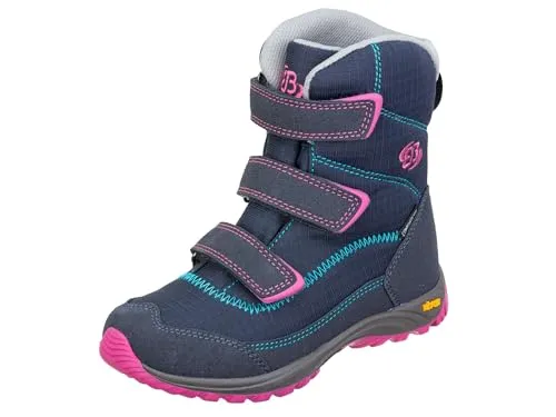 Brütting Arendal V Mädchen Schneestiefel, marine/pink/türkis, 37 EU - Wanderschuhe mit wasserabweisender Comfortex-Klimamembrane und warmem Futter für optimalen Komfort und Schutz bei winterlichen Abenteuern.