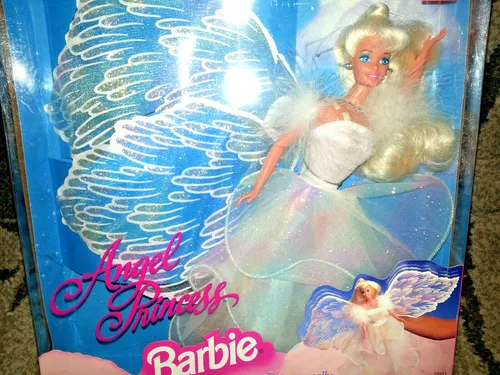 Angel Prinzessin Barbie Puppe 1996 Mattel Machen Sie Fliegen Flügel Move Blond #