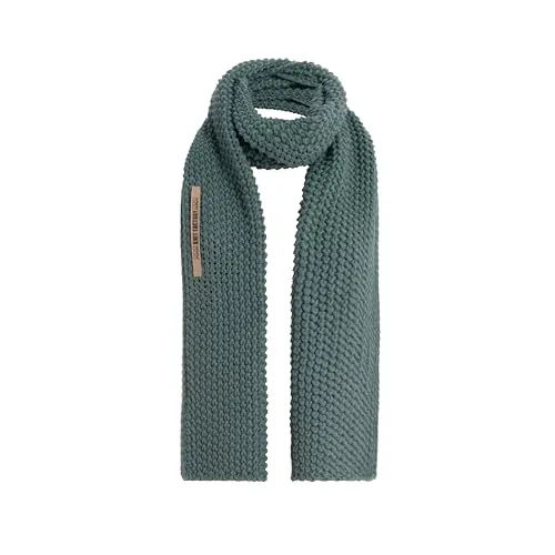 KNIT FACTORY - Carry Schal - Strickschal für Damen und Herren - Bequemer Schal mit Wolle - Hochwertige Qualität - Laurel - 200x35 cm