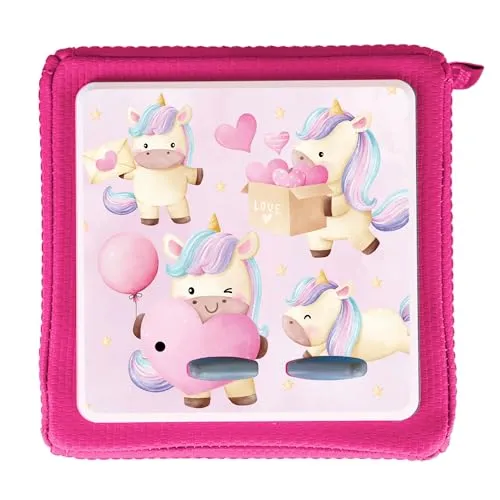 MeinBaby123® Toniebox Schutzfolie Einhorn | Toniebix Zubehör | Toniebox Aufkleber passgenau & selbstklebend | Toniebox Sticker Mädchen | Geschenke für Kinder zum Geburtstag (Einhorn V2)