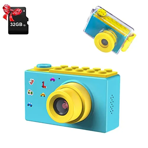 ShinePick Kinderkamera 1080P HD mit 32GB TF-Karte
