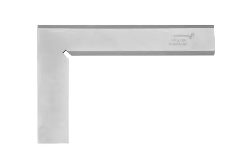 Präzisions-Haarwinkel 90° - 150 x 100 mm - Messwerkzeuge, nach DIN 875/00 gefertigt, rostfrei und ideal für präzise Prüfarbeiten. Inkl. Aufbewahrungsbox für sichere Lagerung.
