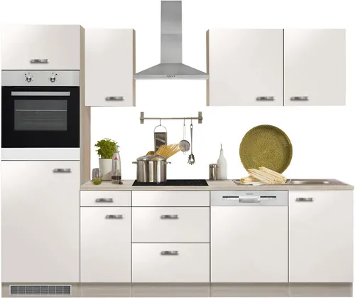 OPTIFIT Küchenzeile Faro, Breite 270 cm, wahlweise mit E-Geräten, mit Arbeitsplatte