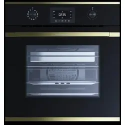Küppersbusch Dampfbackofen Compact BD6340.0S DK4, Elektronik-Uhr, Schnellaufheizung, Aluminium-Drehknebel
