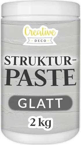 Creative Deco Strukturpaste Glatt 2kg von CREATIV DEKO
