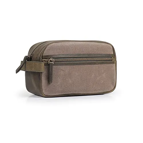 Londo Echtleder Reisetasche, Kulturtasche, Kosmetiktasche, Waschtasche – Unisex, Perfekt für Reisen & Alltag
