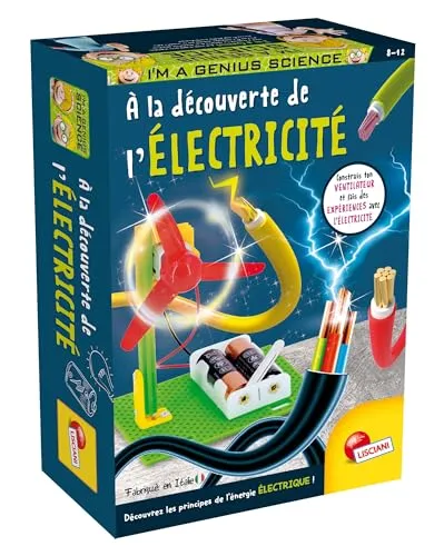 Entdeckung der Elektrizität – Wissenschaftliches Set – I'm a Genius Pocket – Sichere Komponenten