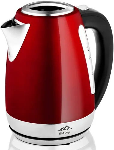 ETA Wasserkocher Edelstahl Ela Digi - 1,7L, 2100W, Temperatureinstellung 40-100°C, elegantes Design mit farbiger Beleuchtung
