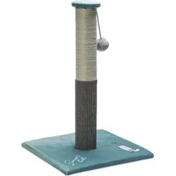 Simon's Cat Kratzpfosten - Robuster Sisalstamm für Katzen - Aktivitätskratzbäume mit weicher Plüsch-Bodenplatte und Spielball für zusätzlichen Spaß und Krallenpflege.