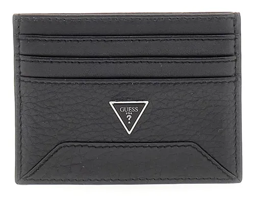 Guess Kreditkartenetui Barcellona Card Case (SMBAGR) black - Etuis mit 6 Kartenfächern und RFID-Blocker für optimalen Datenschutz. Stilvolles, hochwertiges Lederdesign - ideal für den modernen Herren.