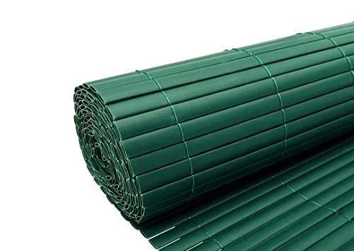 PVC-Sichtschutzzaun - Sichtschutzmatte Grün 1500 x 100 cm - Vielseitige PVC Sichtschutzmatte für Balkon und Gartenzaun. Ideal für Wind- und Blickschutz sowie zur Abgrenzung von Bereichen. Witterungsbeständig, UV-stabil und leicht zu befestigen.