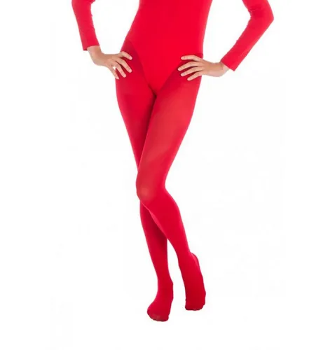 CHAKS Kostüm Strumpfhose blickdicht 60 DEN Rot L-XL in rot von Chaks