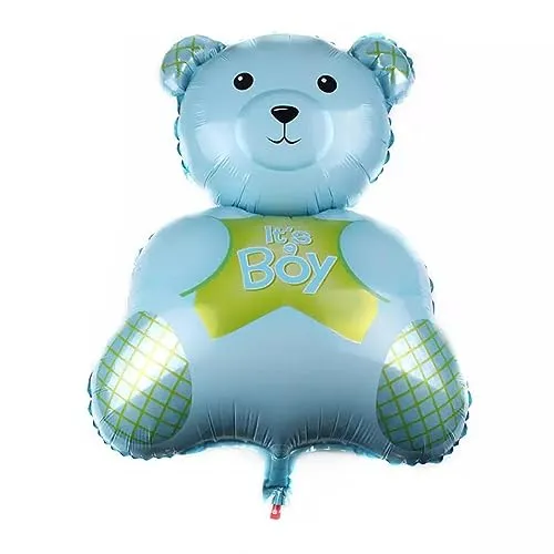 Folienballon Baby Boy, Bärchen, ca. 75 x 49 cm - Party Luftballon Deko Dekoration Kindergeburtstag Helium Heliumballon XXL Ballon Geburt Geburtstag Baby Girl boy Mädchen Junge Babyparty