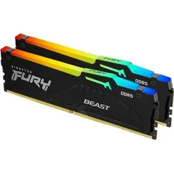KINGSTON DIMM FURY Beast Black 32GB (2x16GB) - DDR5-6000 RAM, hohe Leistung mit CL36 für Gaming und kreative Anwendungen