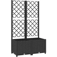 vidaXL Pflanzkübel mit Rankgitter - 80x40x136 cm, witterungsbeständig und ideal für Garten, Balkon und Terrasse