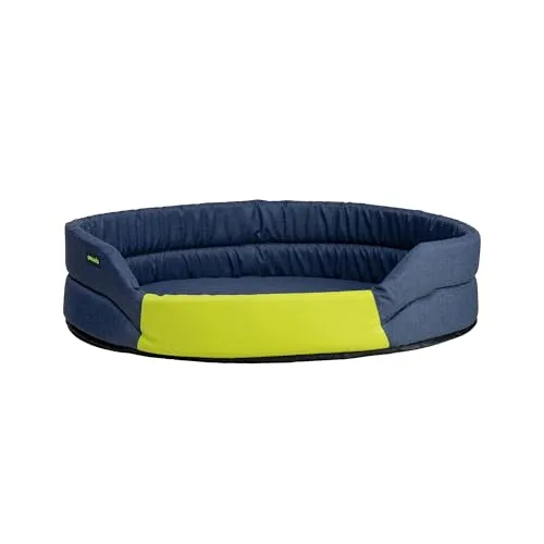 Peluvio Arita Hundebett Wasserabweisend Pflegeleicht rutschfest Niedriger Einstieg Hundekissen Formstabil mit T18-Schaum Waschbar bis 30°C Für Kleine Ältere Hunde S M L Indoor Outdoor