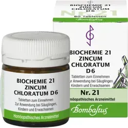 Biochemie 21 Zincum chloratum D 6 Tabletten 80 St
