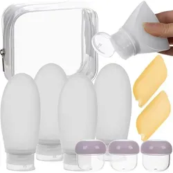 Reiseflaschen 100 ml Set für Flugreisen – Transparent & Auslaufsicher