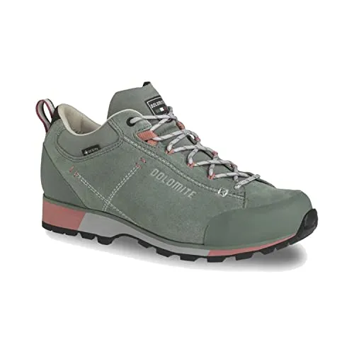 Dolomite Cinquantaquattro Hike Low Evo GTX WMN - Sage Green - Wanderschuhe für Damen, ideal für leichte Touren. Wasserdicht mit GORE-TEX, wildleder und Stretchmaterial für optimalen Komfort und perfekten Halt.