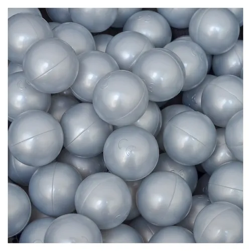 Bälle für Bällebad 5,5 cm Babybälle Plastikbälle Baby Balls Spielbälle Silber 50