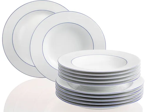 Retsch Arzberg HEIKE BLAURAND Tafelgeschirr Set 12-teilig
