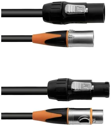 Eurolite Hybrid DMX Verbindungskabel 1.5m - XLR 3-polig - HiFi-Kabel für zuverlässige DMX-Verbindungen, flexibles und langlebiges Design für professionellen Einsatz in der Veranstaltungstechnik.