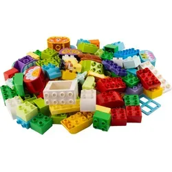 LEGO® DUPLO® Steine Bausteine Bunt Gemischt 80x - Spielbausteine für kreative Köpfe: 80 bunte Klemmbausteine, ideal für Kinder ab 18 Monaten, fördert die Fantasie und Motorik. Made in Europe!