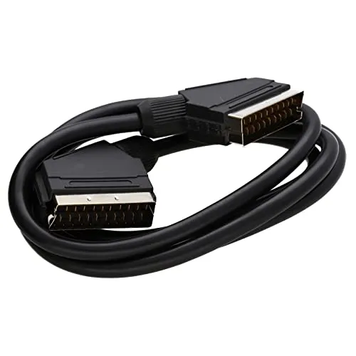 kenable Scart-Kabel, 21-polig, 1 m, Schwarz