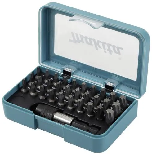 Makita P-73352 Bit-Set 31-teilig Innen-Sechsrund (TX) - Bit-Satz mit 31 Teilen, ideal für präzises Arbeiten in Werkstatt und Heim. Enthält verschiedene Sechsrund-Bits für vielseitige Anwendungen.